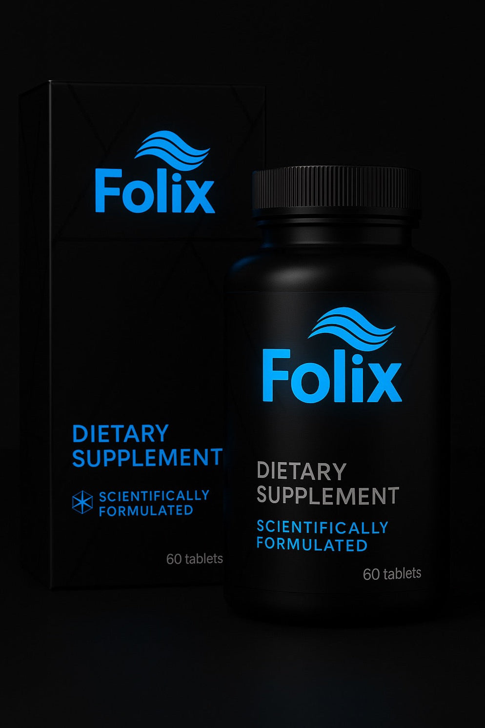 Folix Hair Growth Supplements with Solubilized Keratin for Visibly Thicker and Stronger Hair
